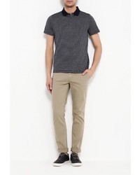 Мужская темно-синяя футболка-поло от LAGERFELD