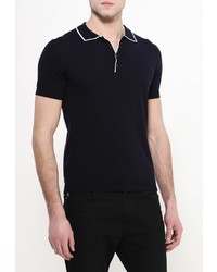 Мужская темно-синяя футболка-поло от LAGERFELD