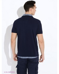 Мужская темно-синяя футболка-поло от LERROS