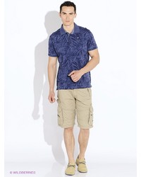 Мужская темно-синяя футболка-поло от LERROS