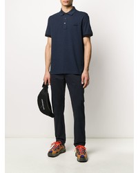 Мужская темно-синяя футболка-поло от Calvin Klein