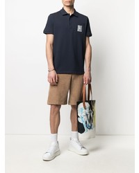 Мужская темно-синяя футболка-поло от Valentino