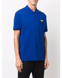 Мужская темно-синяя футболка-поло от Moschino