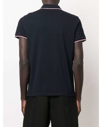 Мужская темно-синяя футболка-поло от Moncler