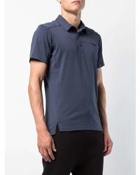 Мужская темно-синяя футболка-поло от Arc'teryx