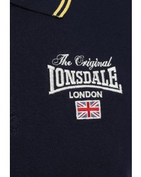 Мужская темно-синяя футболка-поло от Lonsdale