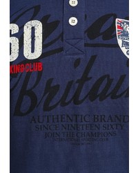 Мужская темно-синяя футболка-поло от Lonsdale