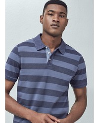 Мужская темно-синяя футболка-поло от Mango Man