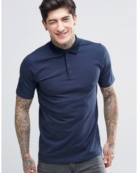 Мужская темно-синяя футболка-поло от Minimum