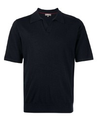 Мужская темно-синяя футболка-поло от N.Peal