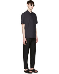 Мужская темно-синяя футболка-поло от Stephan Schneider