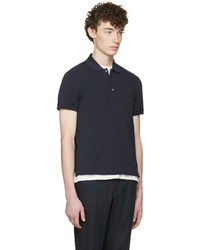 Мужская темно-синяя футболка-поло от Maison Margiela
