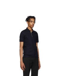 Мужская темно-синяя футболка-поло от Burberry
