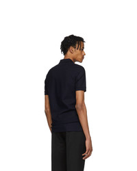 Мужская темно-синяя футболка-поло от Burberry