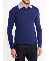 Мужская темно-синяя футболка-поло от Occhibelli