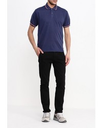 Мужская темно-синяя футболка-поло от Occhibelli
