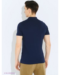 Мужская темно-синяя футболка-поло от Oodji