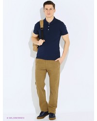 Мужская темно-синяя футболка-поло от Oodji