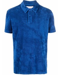 Мужская темно-синяя футболка-поло от Orlebar Brown