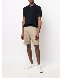 Мужская темно-синяя футболка-поло от Drumohr