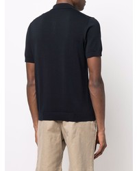 Мужская темно-синяя футболка-поло от Drumohr