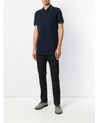 Мужская темно-синяя футболка-поло от Tomas Maier