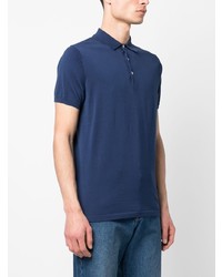 Мужская темно-синяя футболка-поло от Aspesi