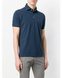 Мужская темно-синяя футболка-поло от Dell'oglio