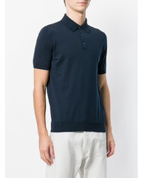 Мужская темно-синяя футболка-поло от Lardini