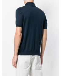 Мужская темно-синяя футболка-поло от Lardini