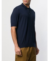 Мужская темно-синяя футболка-поло от Jil Sander