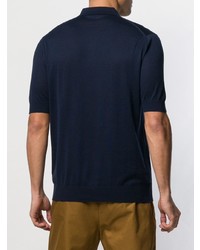 Мужская темно-синяя футболка-поло от Jil Sander