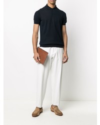 Мужская темно-синяя футболка-поло от Malo