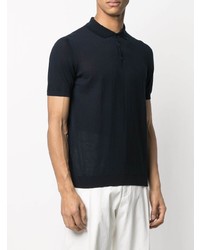 Мужская темно-синяя футболка-поло от Malo