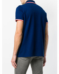 Мужская темно-синяя футболка-поло от Saint Laurent