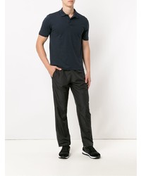 Мужская темно-синяя футболка-поло от Track & Field