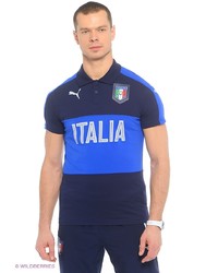 Мужская темно-синяя футболка-поло от Puma