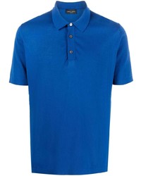 Мужская темно-синяя футболка-поло от Roberto Collina