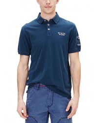 Мужская темно-синяя футболка-поло от s.Oliver