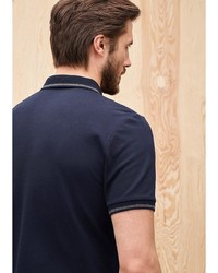 Мужская темно-синяя футболка-поло от s.Oliver