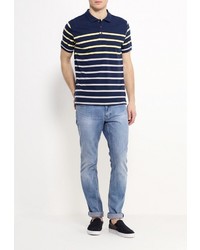 Мужская темно-синяя футболка-поло от Sela