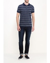 Мужская темно-синяя футболка-поло от Sela