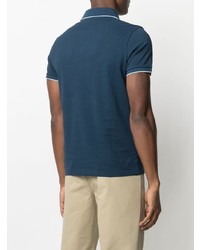 Мужская темно-синяя футболка-поло от A.P.C.