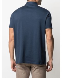 Мужская темно-синяя футболка-поло от Kiton