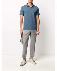 Мужская темно-синяя футболка-поло от Filippa K