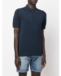 Мужская темно-синяя футболка-поло от Closed