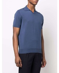 Мужская темно-синяя футболка-поло от Brunello Cucinelli
