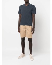 Мужская темно-синяя футболка-поло от Dondup