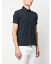 Мужская темно-синяя футболка-поло от Cruciani