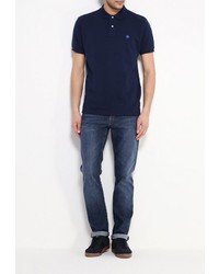 Мужская темно-синяя футболка-поло от SPRINGFIELD